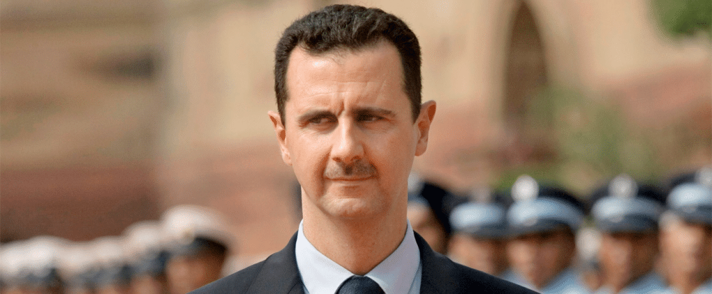 Ritratto di Bashar al-Assad, ex presidente della Siria.