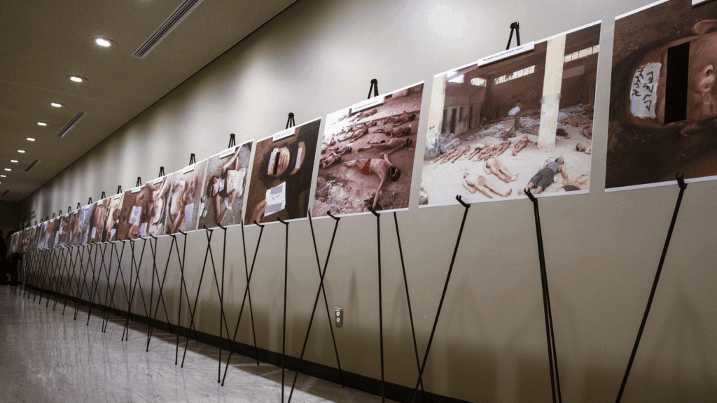Uno scorcio della mostra fotografica al Maxxi di Roma del 2016.