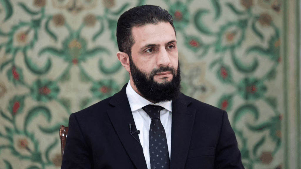 Il presidente siriano al Sharaa.