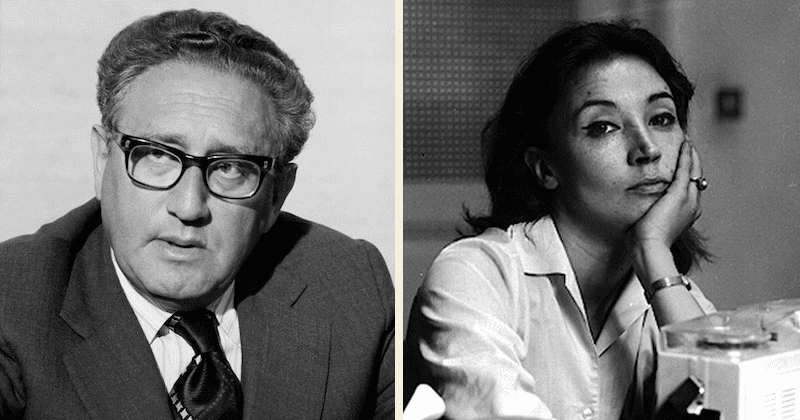 Henry Kissinger e Oriana Fallaci.
