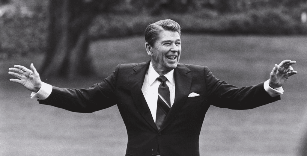 Il vero Ronald Reagan, alla Casa Bianca nel 1986.
