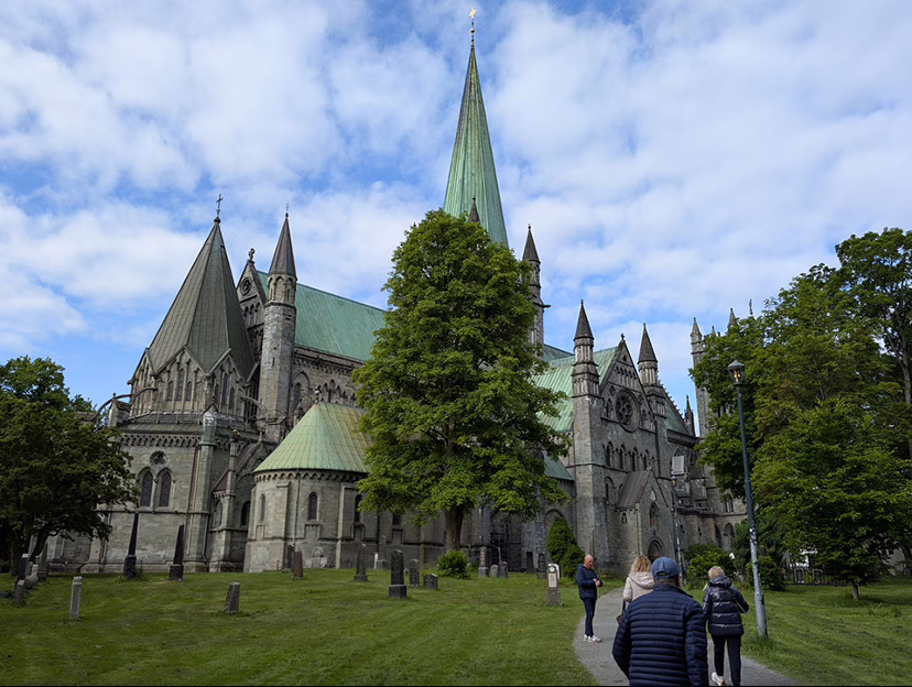 La cattedrale di Nidaros a Trondheim.