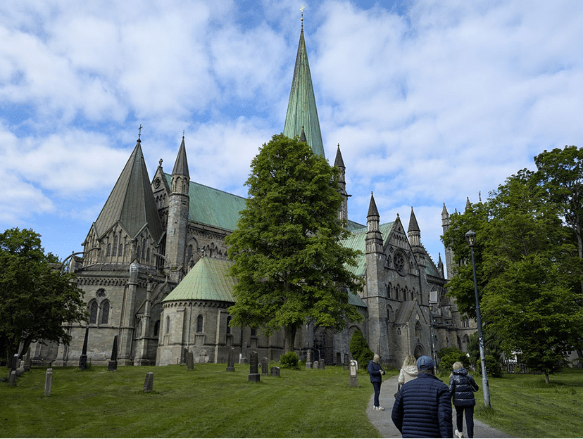 La cattedrale di Nidaros a Trondheim.