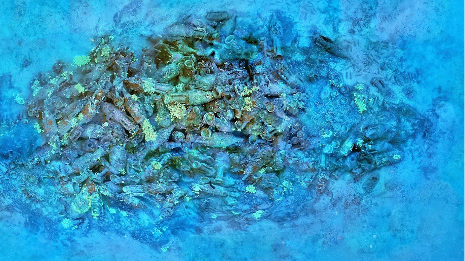 Foto del relitto romano degli aregai (STAS).