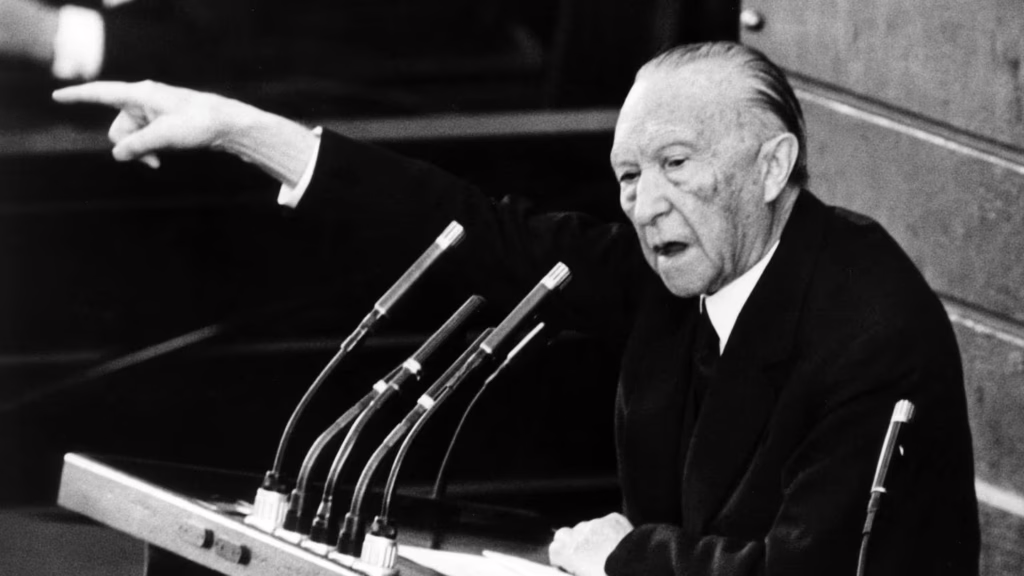 Konrad Adenauer nel 1962.