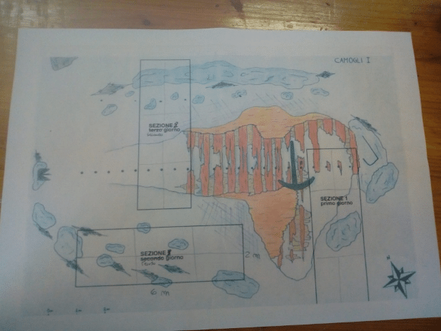 Disegno ricavato dalle misurazioni.