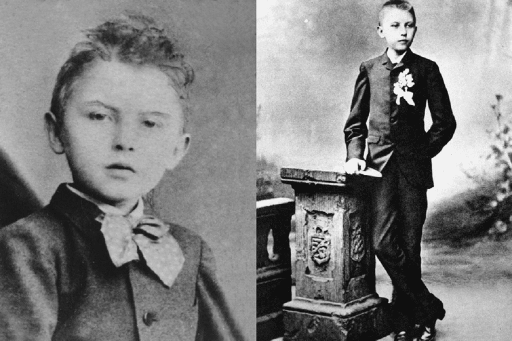 Konrad Adenauer da bambino.
