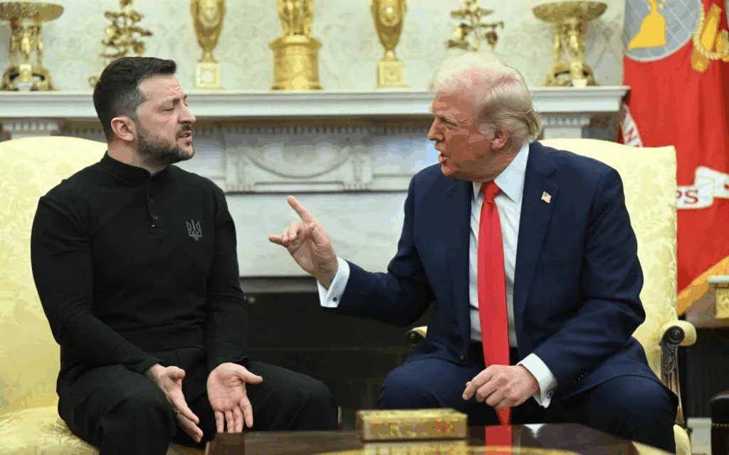 L'incontro tra Trump e Zelensky alla Casa Bianca.
