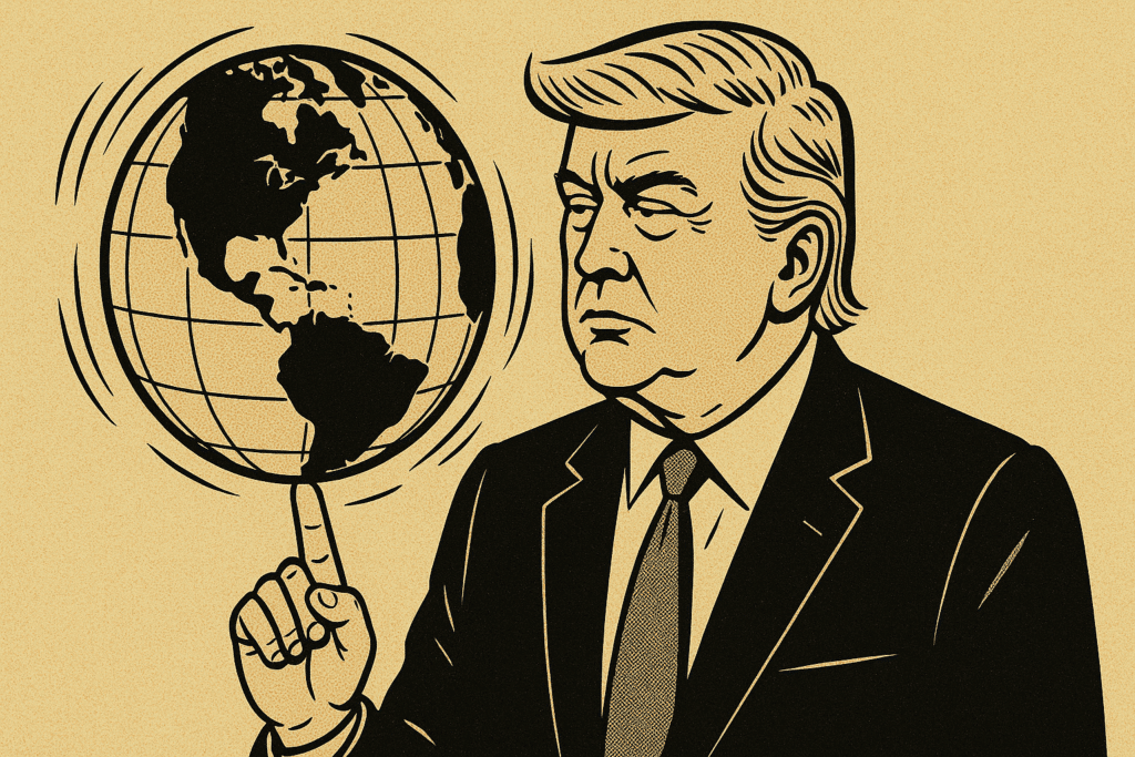 Trump e la sua illudione di averei n mano il destino del mondo.