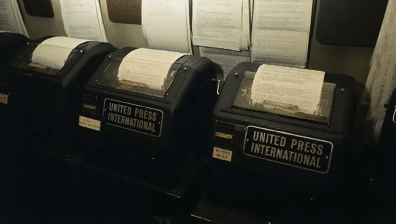 Alcune "teletype" allora in uso presso l'United Press International.
