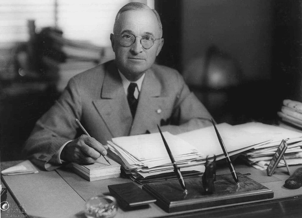 Il presidente USA Harry S. Truman.