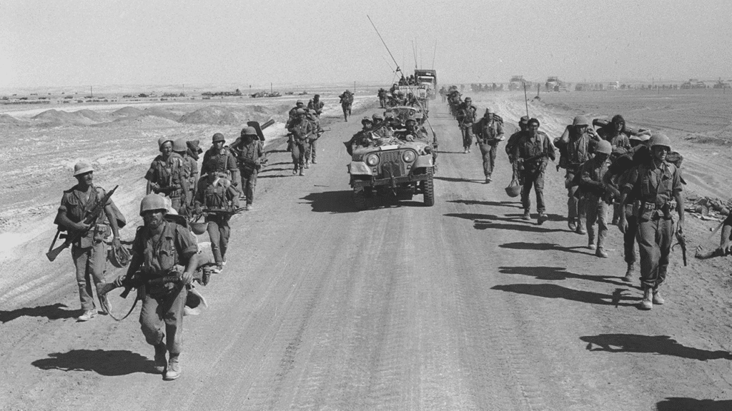 Una foto scattata durante la guerra dello Yom Kippur.