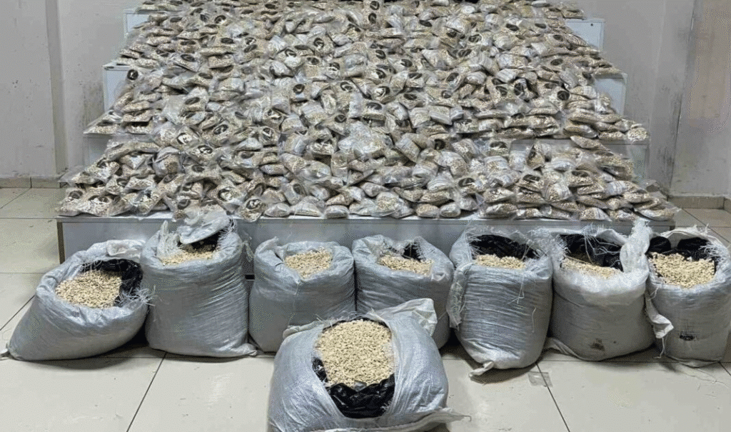 Ingenti quantità di Captagon intercettate dalla polizia turca a novembre 2024.