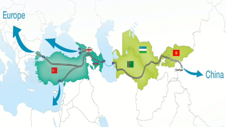 Il percorso del “Middle Corridor”.