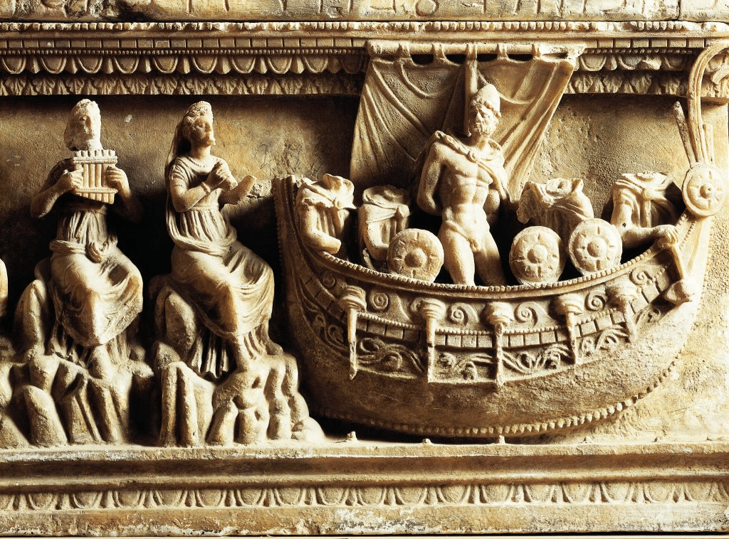 Bassorilievo raffigurante Ulisse.