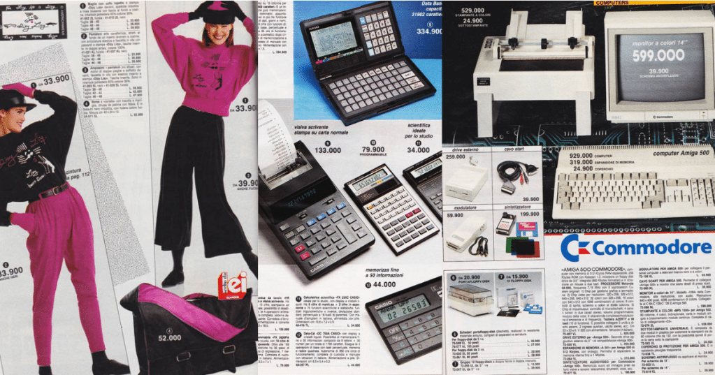 Sfogliando Postalmarket era possibile trovare elettromestici, indumenti, giocattoli, strumenti per l'ufficio e persino i primi personal computer a distanza di poche pagine, cercando di carpire gli interessi di ciascuno.