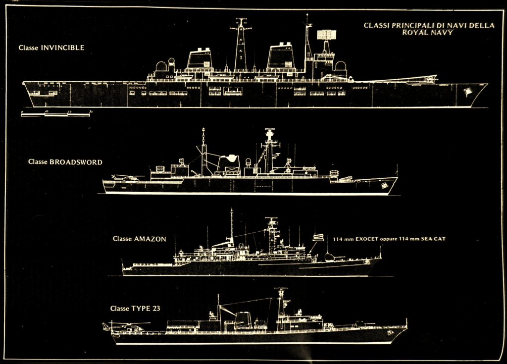 Classe INVINCIBLE, Classe BROADSWORD, Classe Amazon, Classe TYPE 23