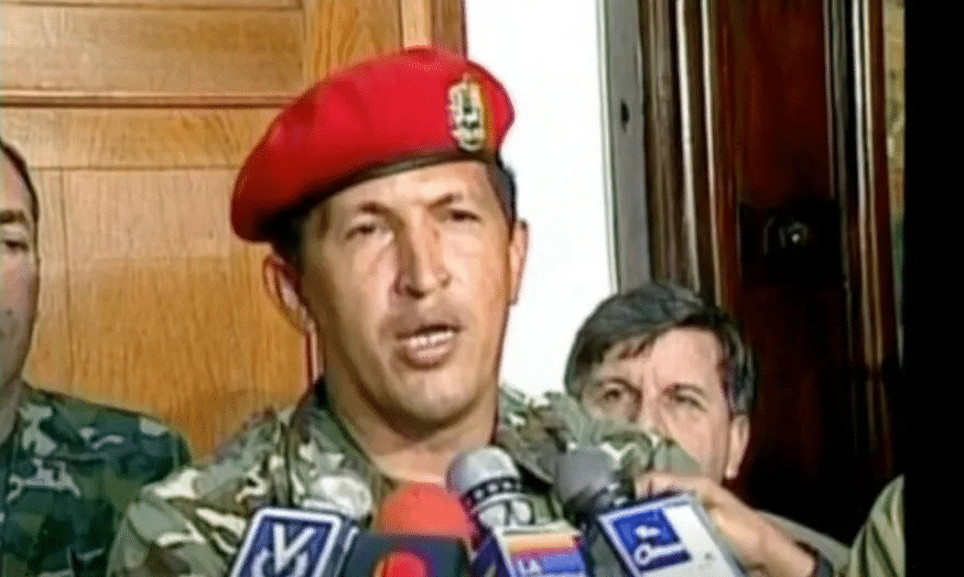 La dichiarazione rilasciata da Hugo Chávez dopo esser stato posto in arresto.