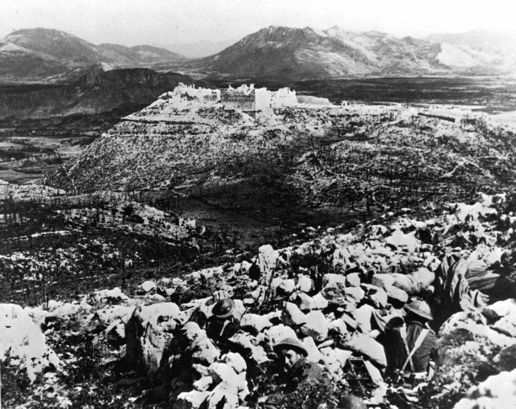 Truppe indiane a Nord dell’Abbazia di Montecassino.