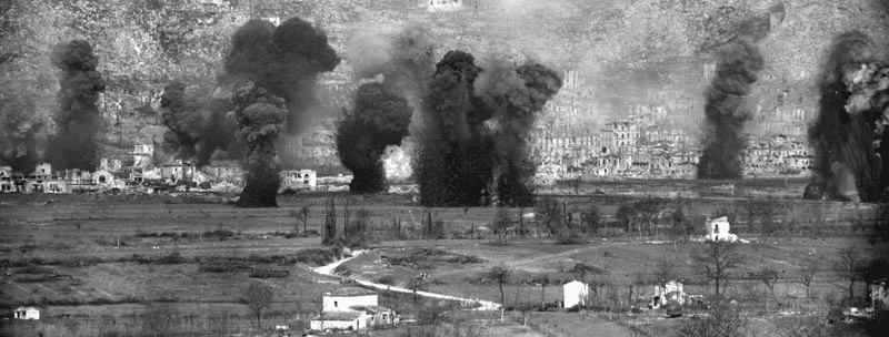 Bombardamento di Cassino.