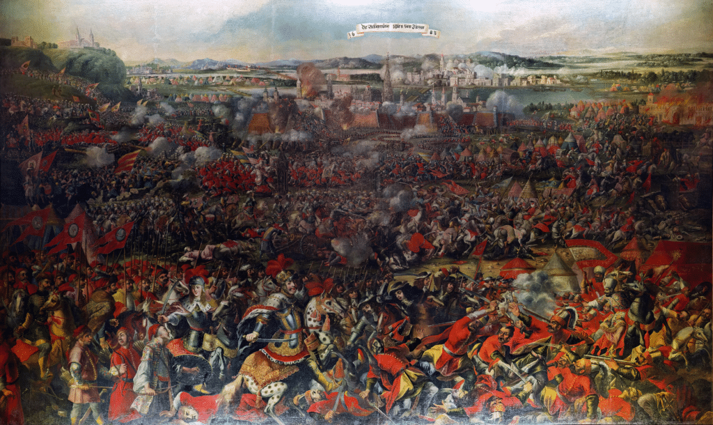 La "Battaglia di Vienna" - dipinto monumentale nel Museo di Storia Militare di Vienna.