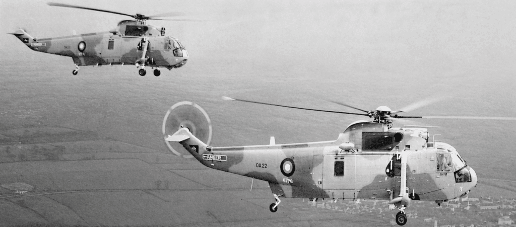 Un Westland COMMANDO Mk 2. Ottimo elicottero d'assalto, esso può operare lontano dalla base grazie alle sue basse esigenze di manutenzione. Imbarca 27 uomini pienamente equipaggiati ed è in servizio con l'Aviazioen del Qatar.