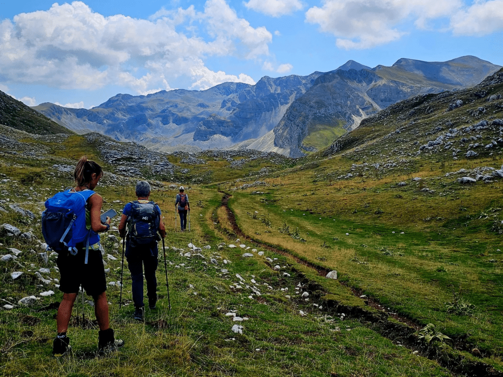 Un tratto del percorso lungo il Cammino dei Briganti.