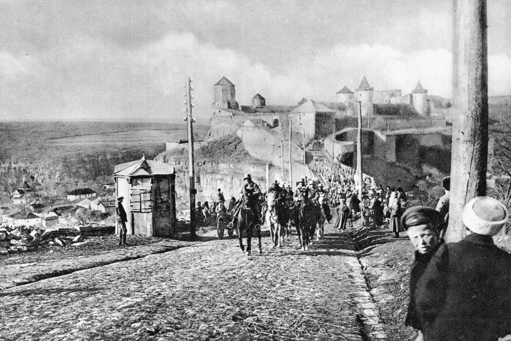 Truppe in movimento durante l'Operazione Faustschlag.