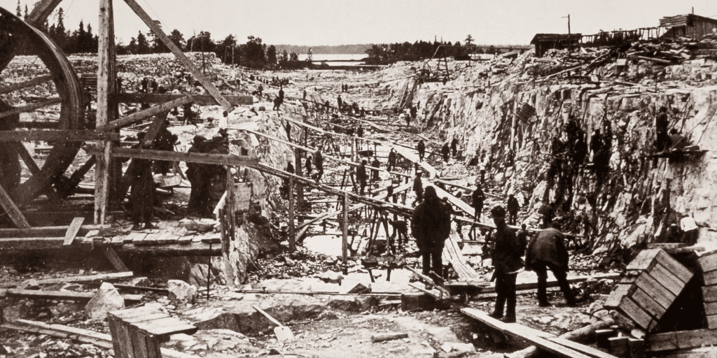 Il lavoro forzato all'interno di un gulag.