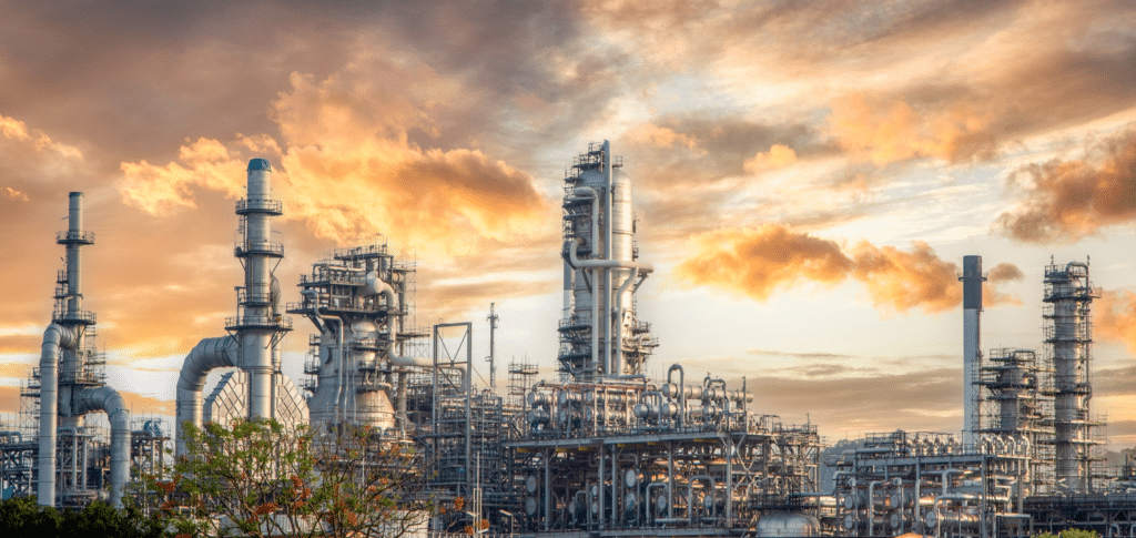 L'impianto della raffineria di Arkenu, come da profilo Facebook della compagnia petrolifera.