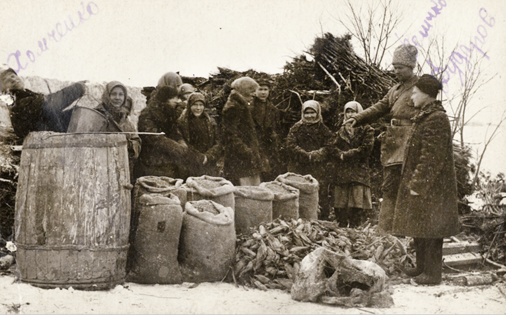 Il sequestro delle derrate alimentari durante l'Holodomor.