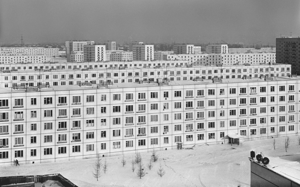 Khimki-Khovrino, tipica città sovietica degli anni '60.
