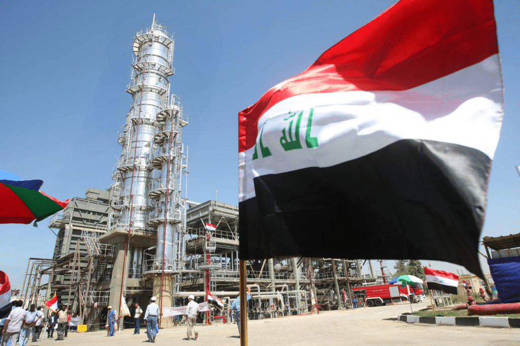 Una raffineria in Iraq.