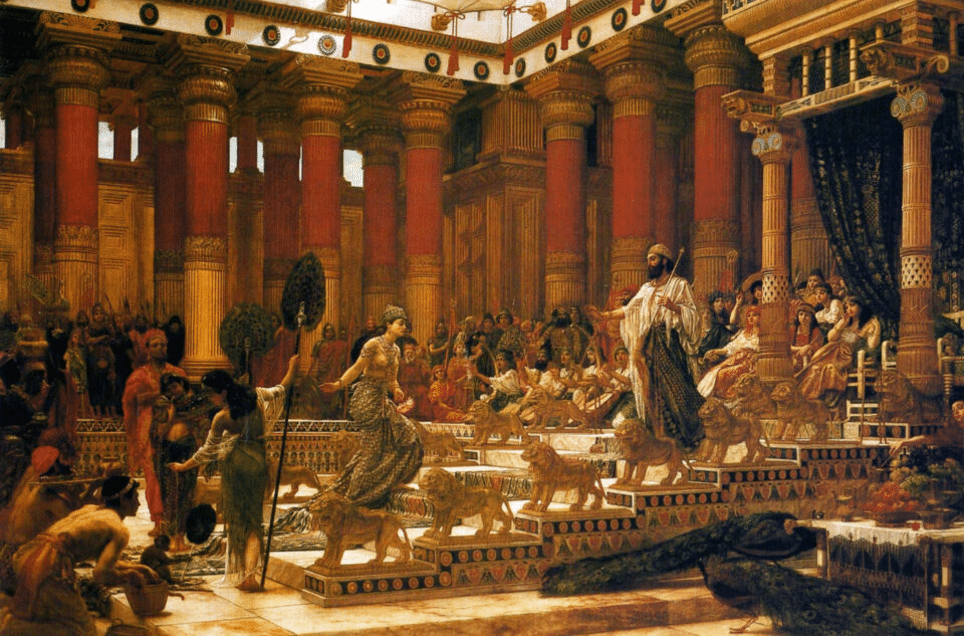 Edward Poynter - La visita della Regina di Saba a Re Salomone (1890)