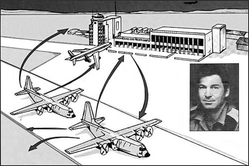 Lo schema dell'attacco delle forze speciali israeliane al terminal dell'aeroporto.