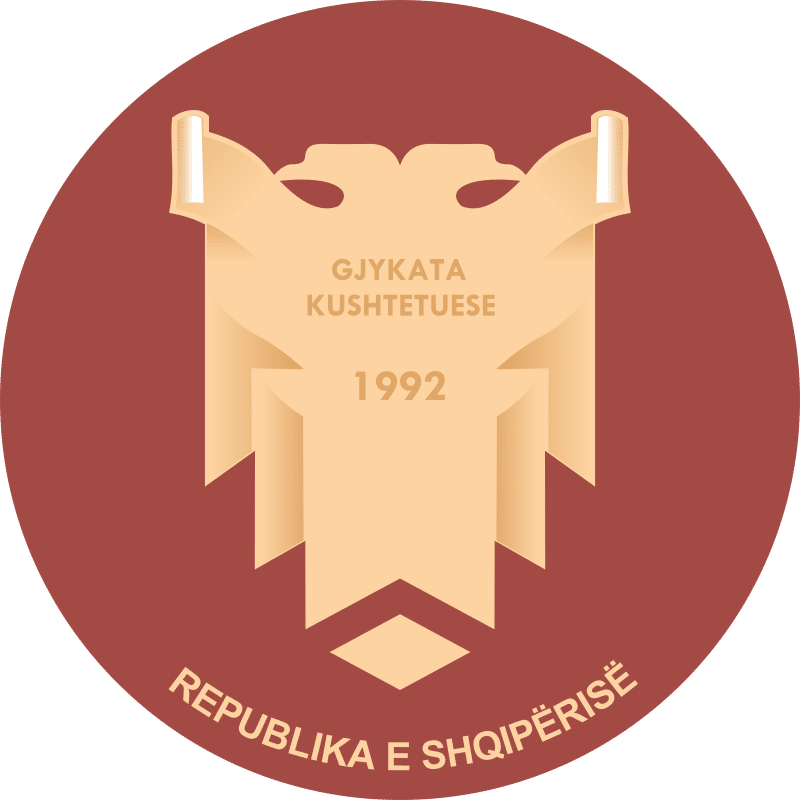 Il logo della Corte Costituzionale albanese.