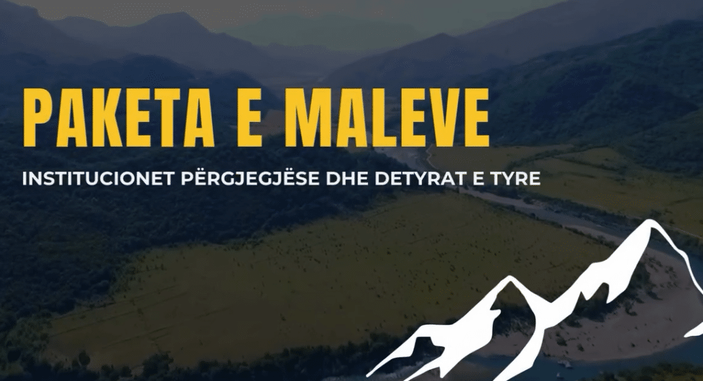 Il Pacchetto delle Montagne - Le istituzioni responsabili ed il loro compiti.