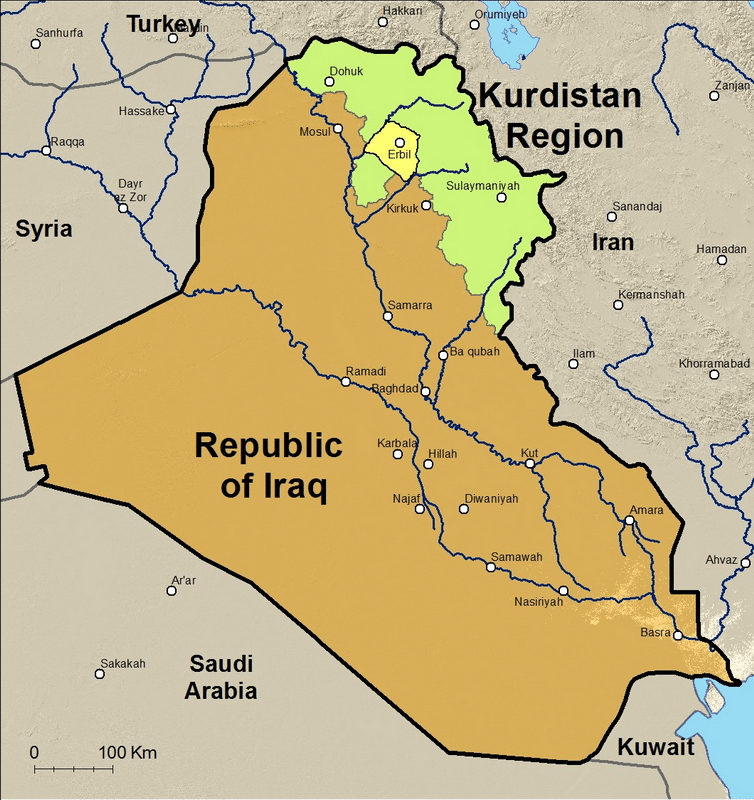 La regione del Kurdistan iracheno.