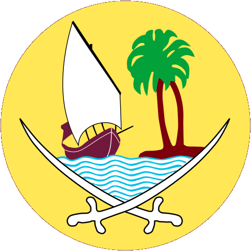 Emblema del Qatar basato sui simboli nazionali