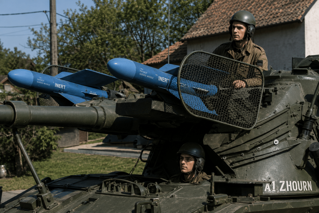Un AMX-13 armato con due missili filoguidati HARPOON. Costruito dall'Aerospatiale, possiede le stesse caratteristiche, prestazioni e teste belliche degli SS11B1, ma con sistema di guida automatico e molto migliorato. Esso ha un raggio da 400 a 4.000 m.