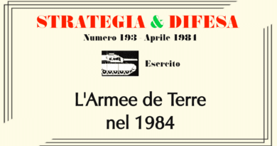 Copertina di «L’Armee de Terre nel 1984», nella sezione Esercito di Strategia & Difesa