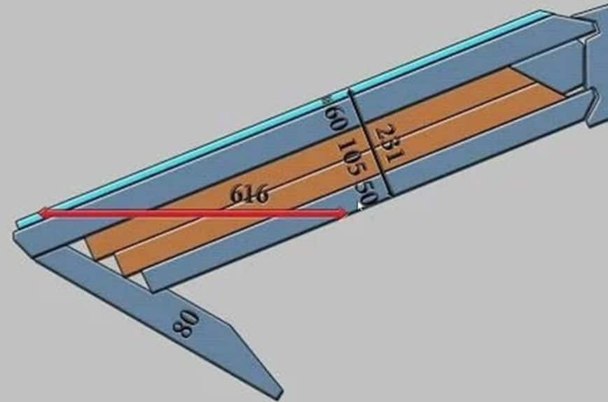 Schema della protezione frontale composita dello scafo del T-72M1