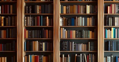 Scaffali di una biblioteca pieni di libri