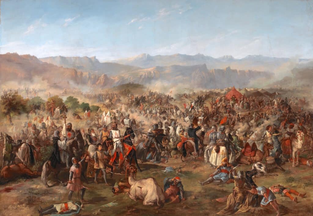 Battaglia di Las Navas de Tolosa raffigurata da Francisco de Paula Van Halen nel 1864