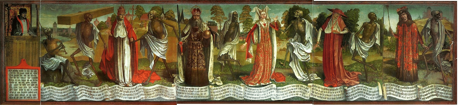 Frammento della Danza macabra di Bernt Notke nella Chiesa di San Nicola a Tallinn.