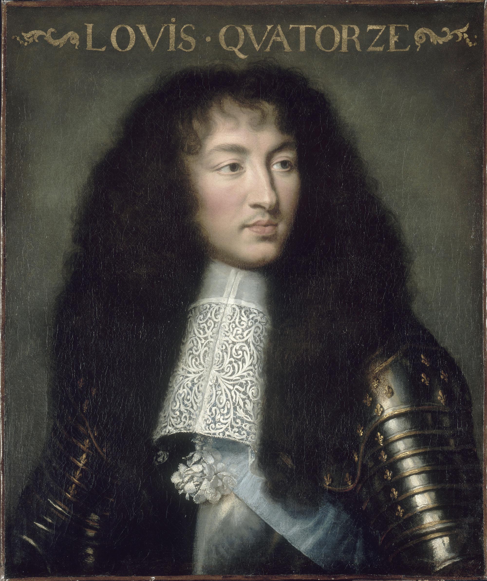 Luigi XIV in un ritratto attribuito a Charles Le Brun, 1662.