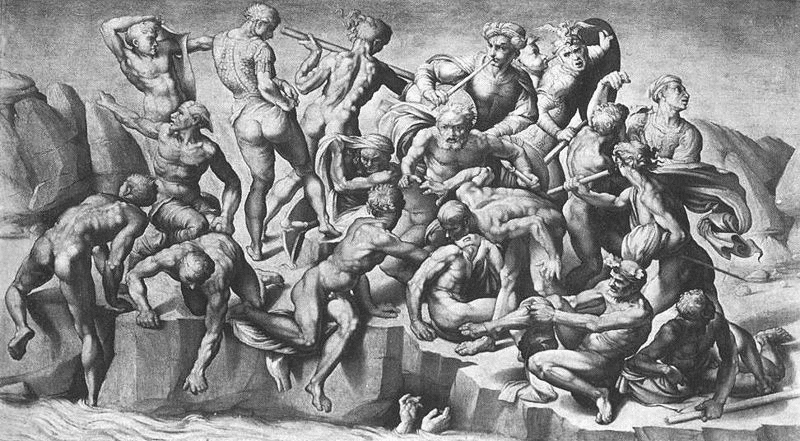 Copia della Battaglia di Cascina di Michelangelo realizzata da Bastiano da Sangallo