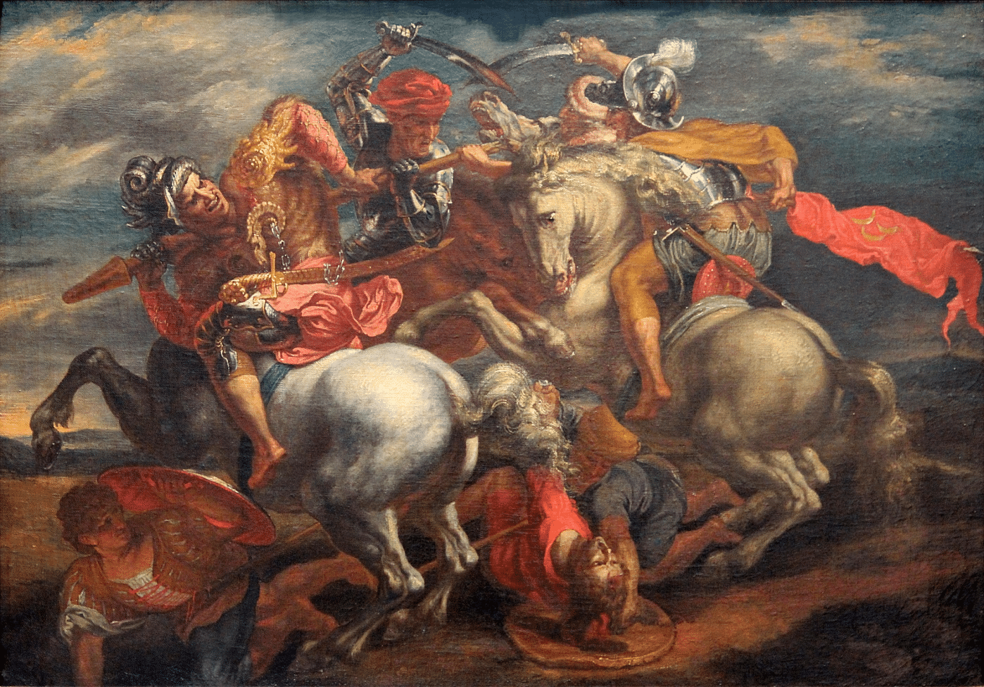 Copia a colori della Battaglia di Anghiari attribuita a Peter Paul Rubens