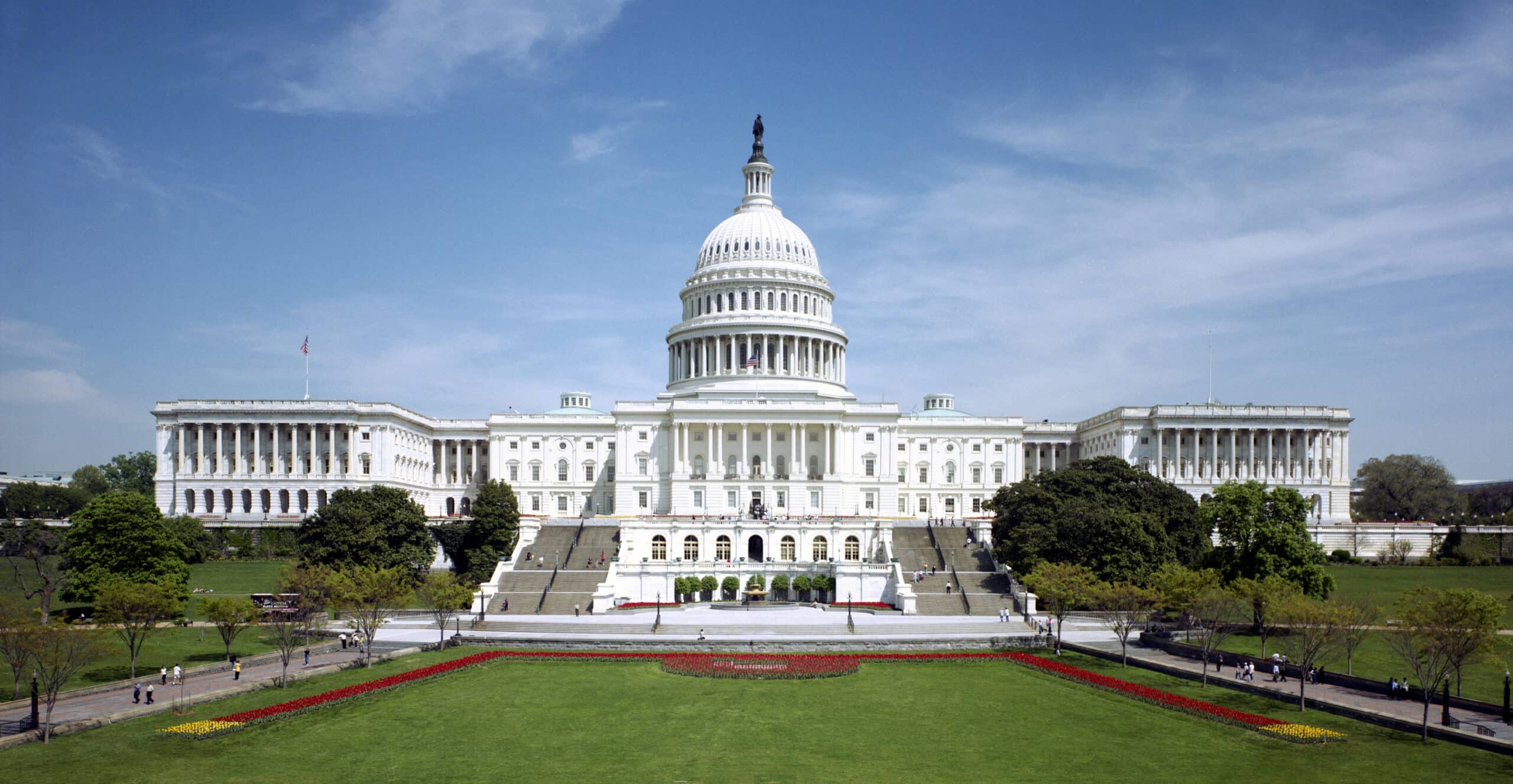 La facciata occidentale del Campidoglio degli Stati Uniti a Washington