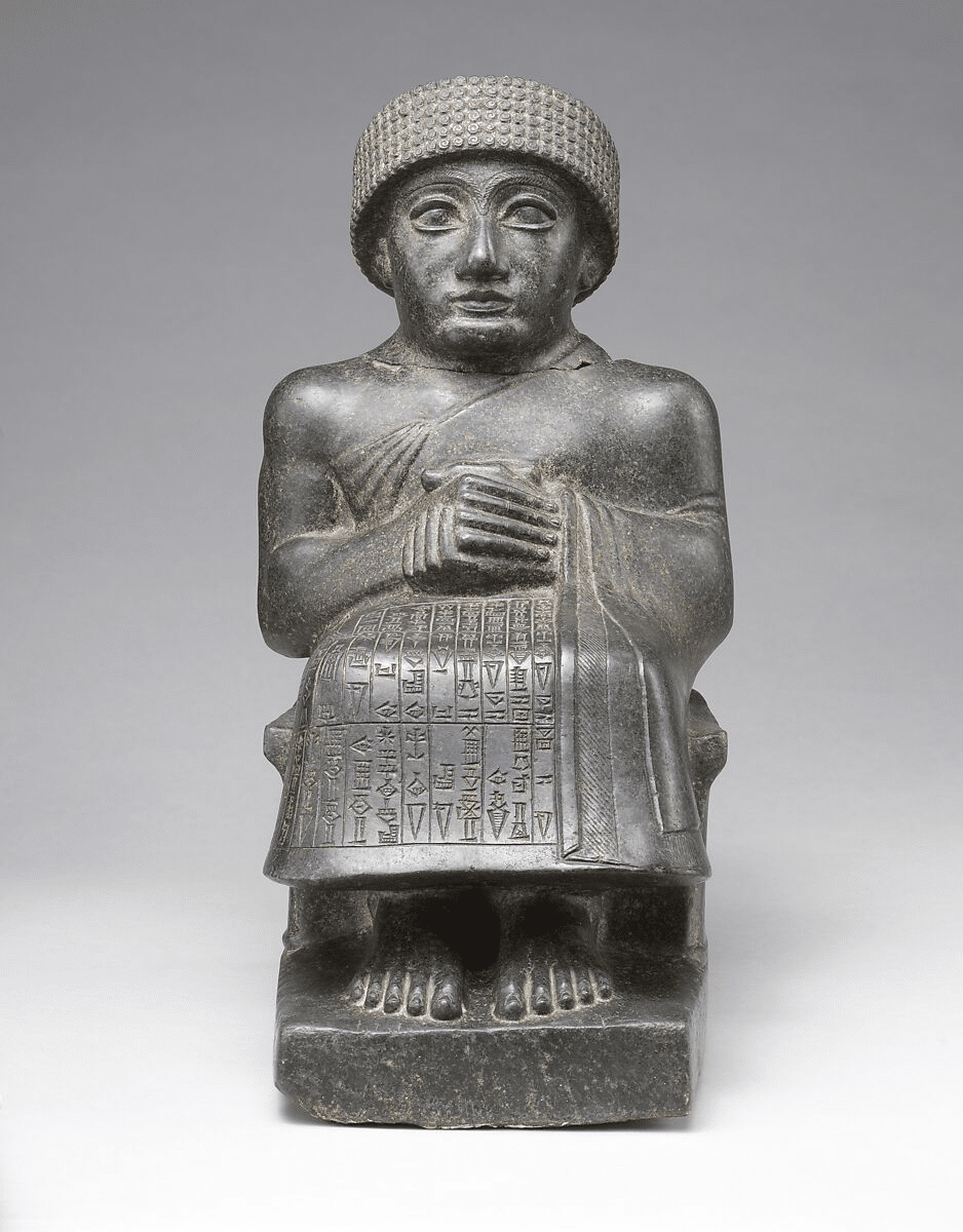 Rappresentazione di Gudea seduto